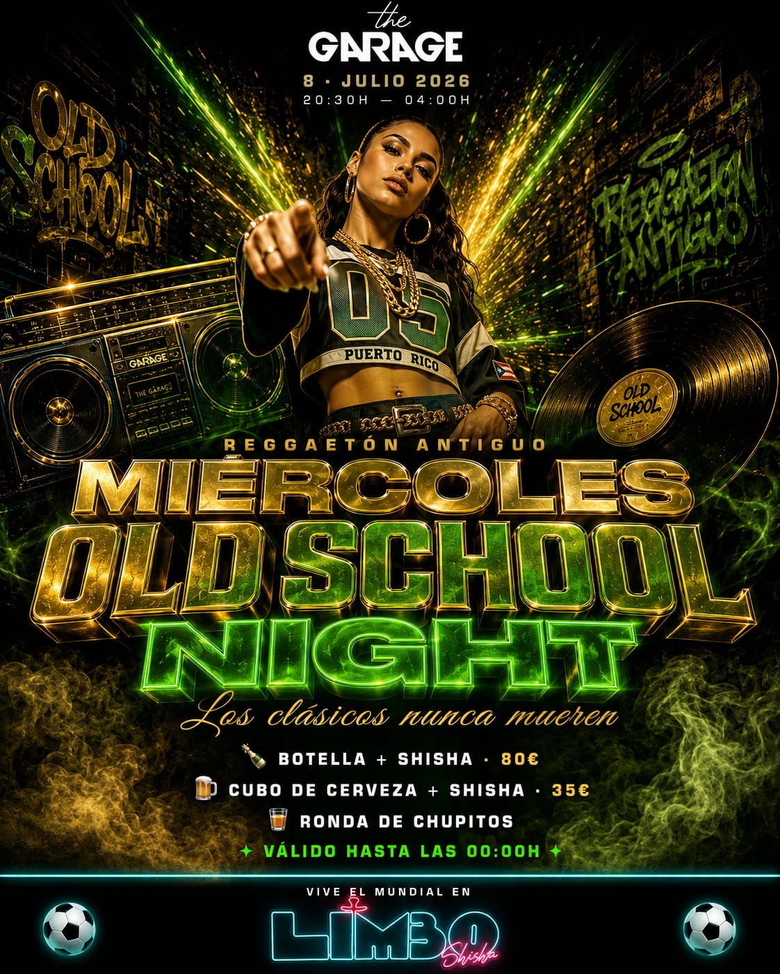 Mi&eacute;rcoles Old School Night &mdash; 8 Julio 2026