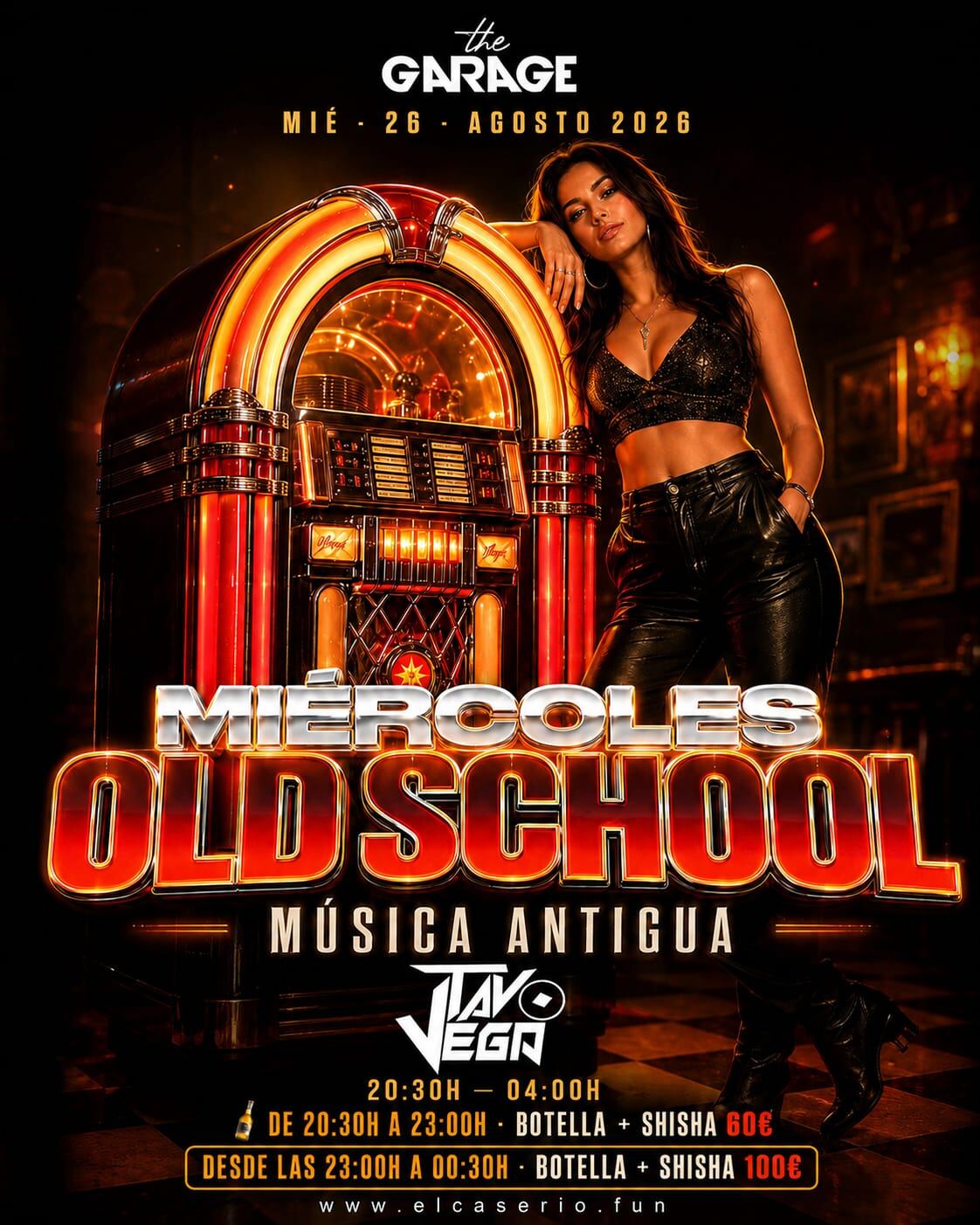 Miercoles Old School - Musica Antigua - Tavo Vega - The Garage