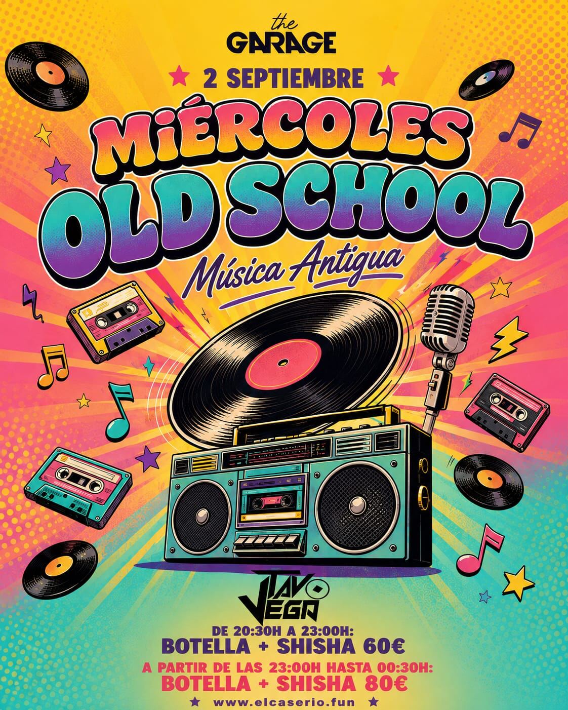 Miercoles Old School - Musica Antigua - Tavo Vega - The Garage
