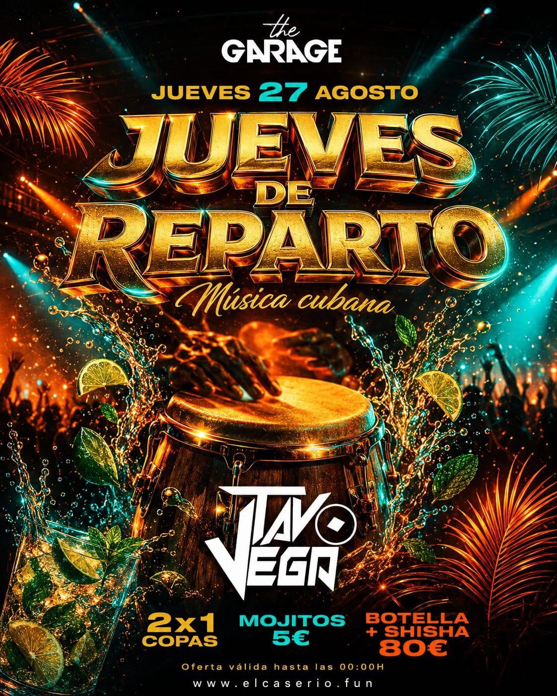 Jueves de Reparto - Musica Cubana - Tavo Vega - The Garage
